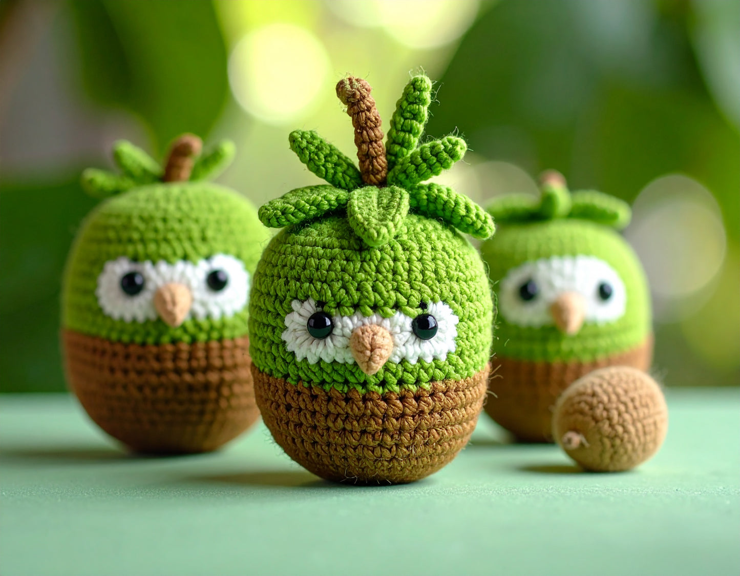 Image of Crochet mini-kiwi